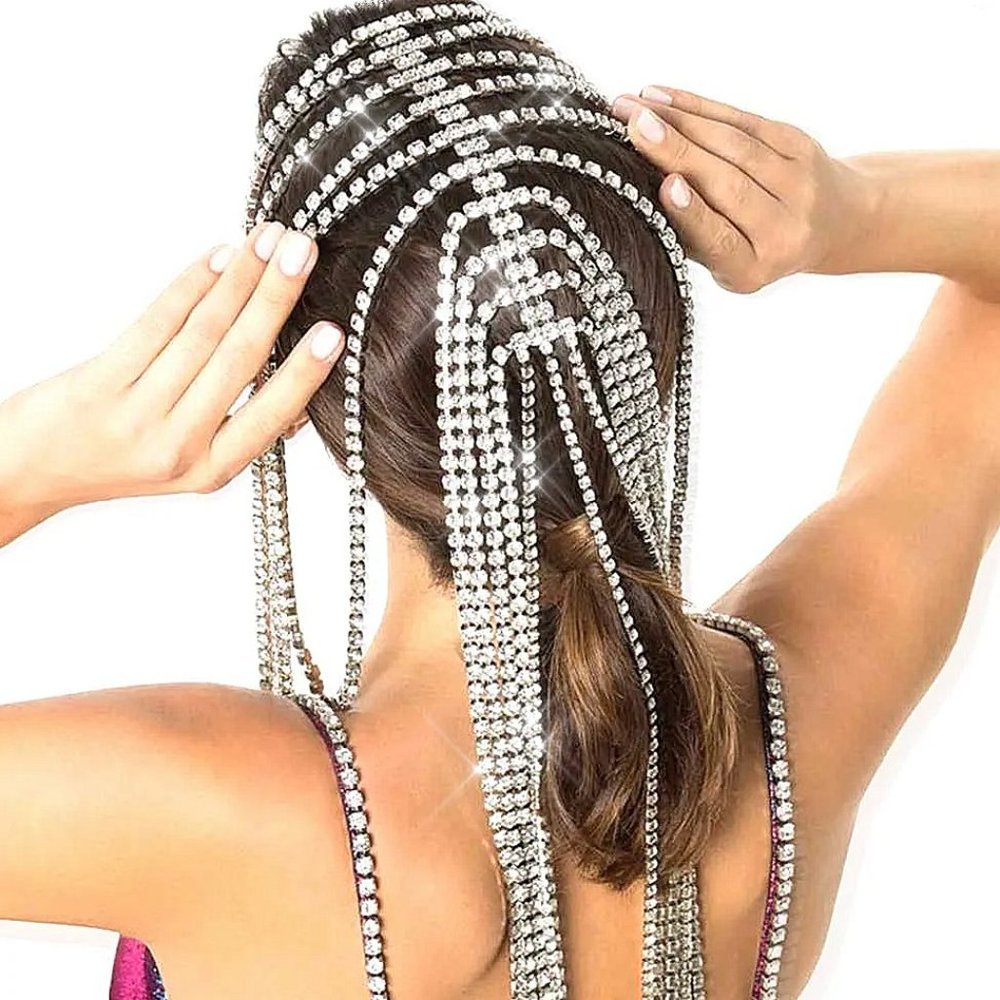 NEW Sparkling Bling Swarovski Crystal Rhinestone Hair Accessories + FREE… - Picture 3 of 6